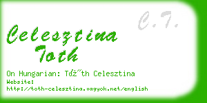 celesztina toth business card